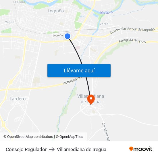 Consejo Regulador to Villamediana de Iregua map