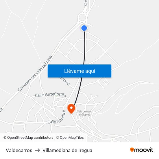 Valdecarros to Villamediana de Iregua map