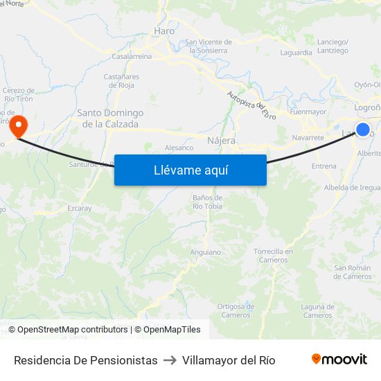 Residencia De Pensionistas to Villamayor del Río map