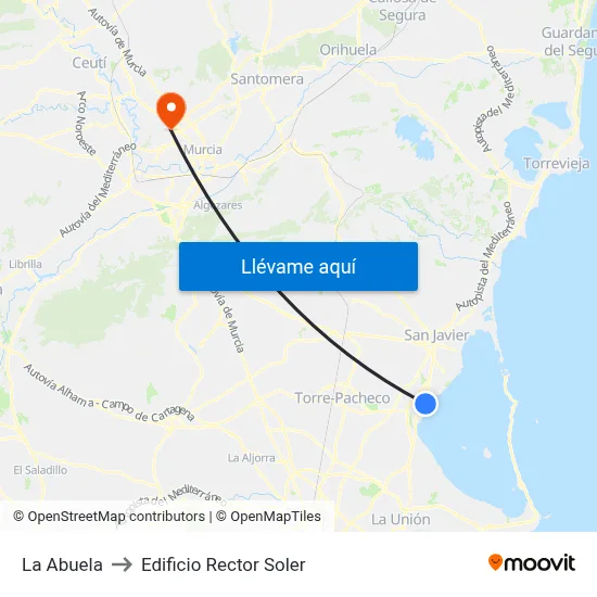 La Abuela to Edificio Rector Soler map