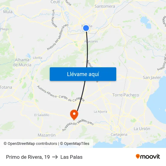 Primo de Rivera, 19 to Las Palas map