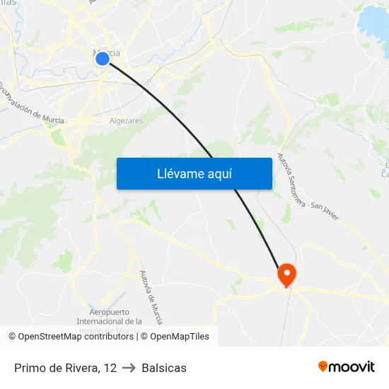 Primo de Rivera, 12 to Balsicas map