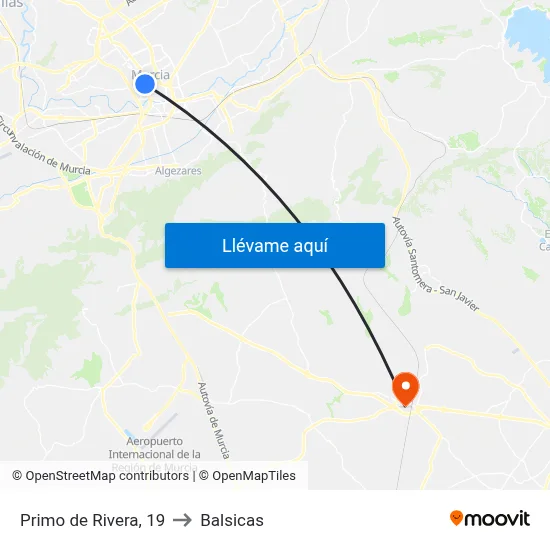 Primo de Rivera, 19 to Balsicas map