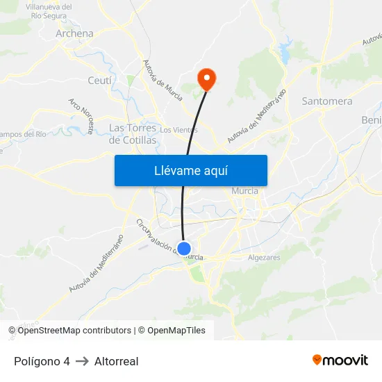 Polígono 4 to Altorreal map