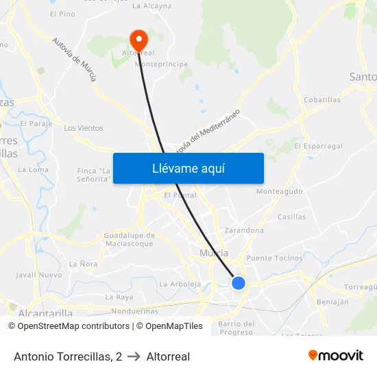 Antonio Torrecillas, 2 to Altorreal map