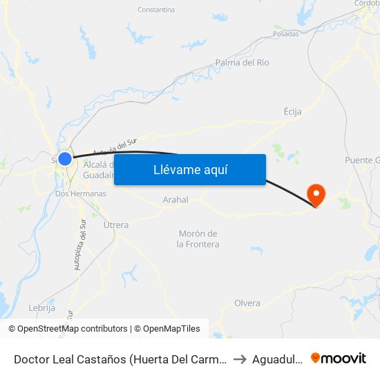 Doctor Leal Castaños (Huerta Del Carmen) to Aguadulce map