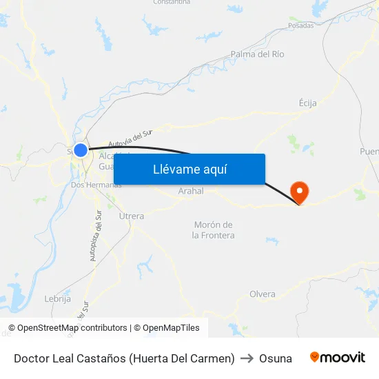 Doctor Leal Castaños (Huerta Del Carmen) to Osuna map
