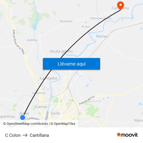 C Colon to Cantillana map