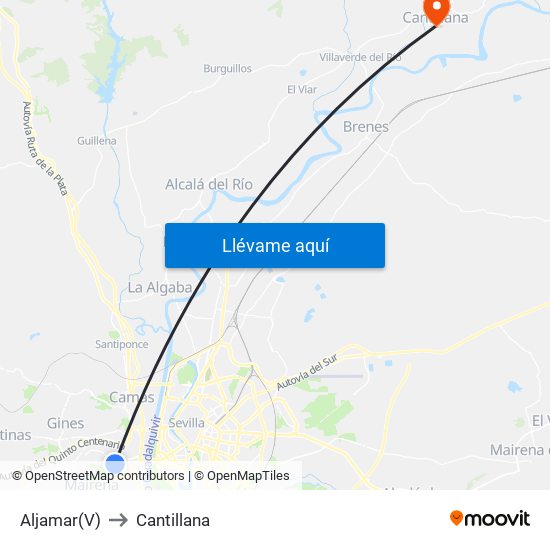 Aljamar(V) to Cantillana map
