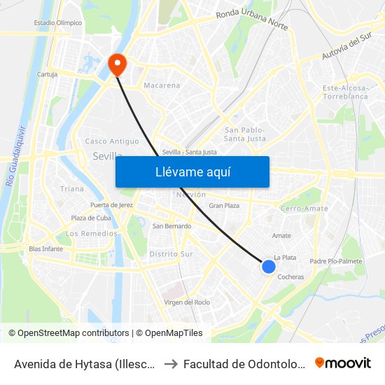 Avenida de Hytasa (Illescas) to Facultad de Odontología map