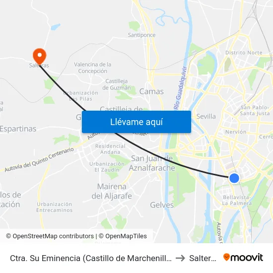 Ctra. Su Eminencia (Castillo de Marchenilla) to Salteras map