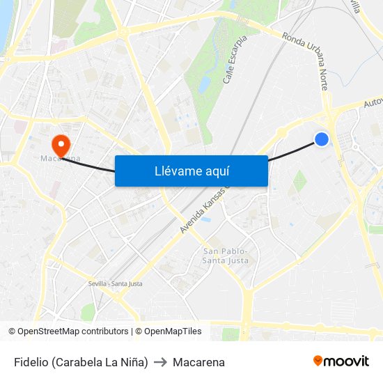 Fidelio (Carabela La Niña) to Macarena map