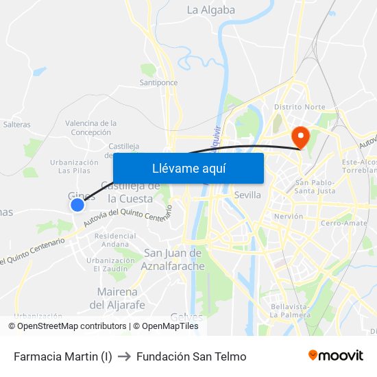 Farmacia Martin (I) to Fundación San Telmo map