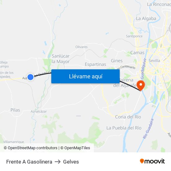 Frente A Gasolinera to Gelves map