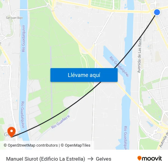 Manuel Siurot (Edificio La Estrella) to Gelves map