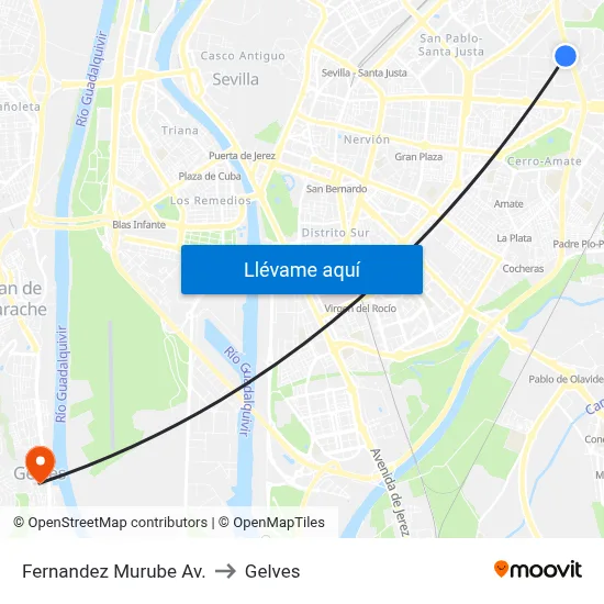 Fernandez Murube  Av. to Gelves map