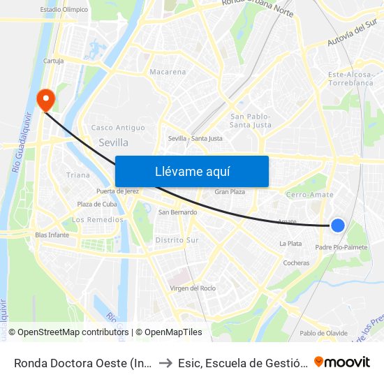 Ronda Doctora Oeste (Instituto Leonardo Da Vinci) to Esic, Escuela de Gestión Comercial y Marketing map