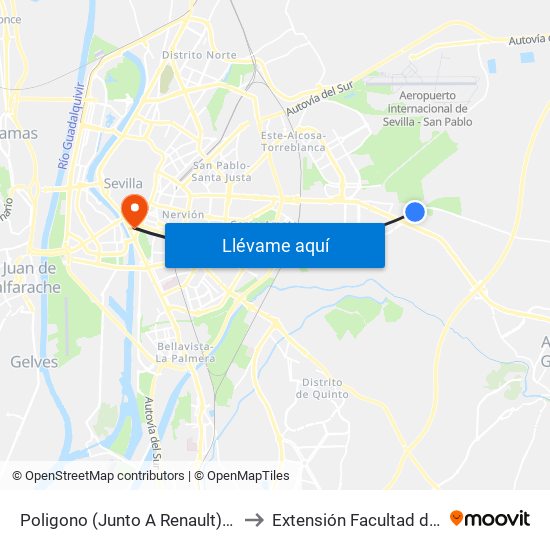 Poligono (Junto A Renault) Torreblanca to Extensión Facultad de Derecho map