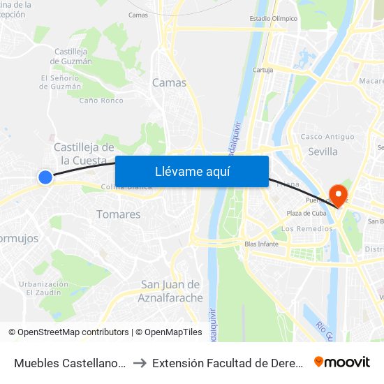 Muebles Castellano (I) to Extensión Facultad de Derecho map