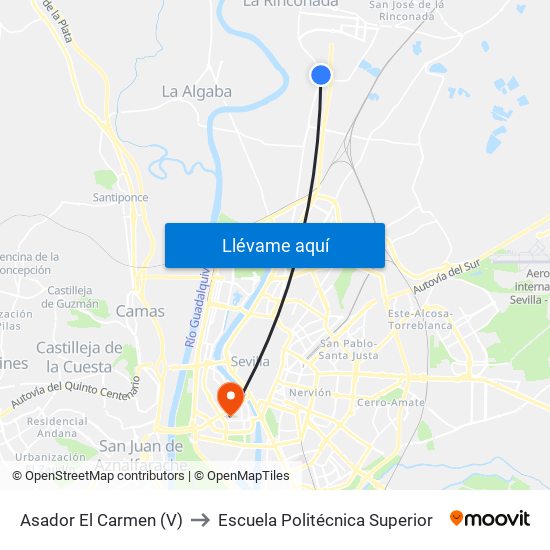 Asador El Carmen (V) to Escuela Politécnica Superior map