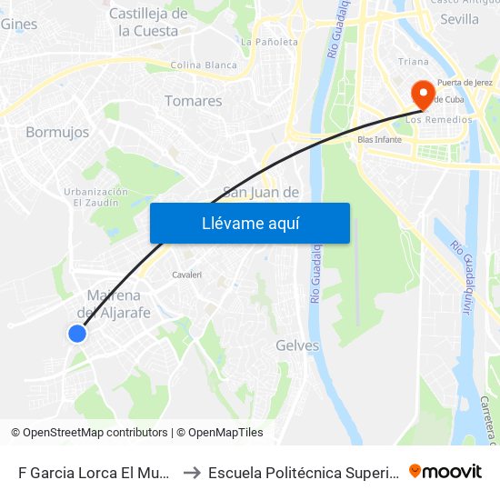 F Garcia Lorca El Mudo to Escuela Politécnica Superior map