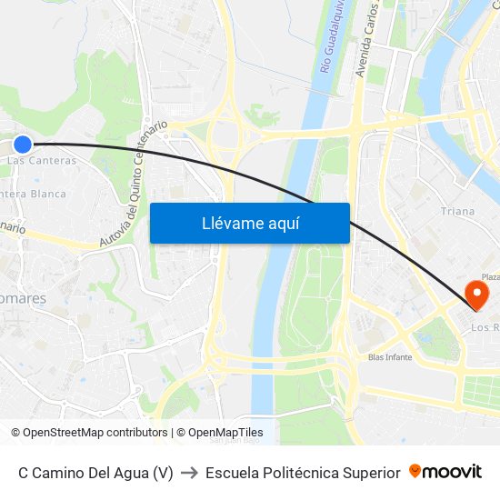 C Camino Del Agua (V) to Escuela Politécnica Superior map