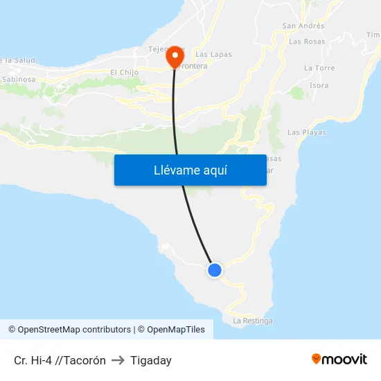 Cr. Hi-4 //Tacorón to Tigaday map