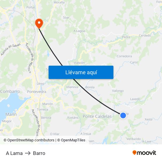 A Lama to Barro map