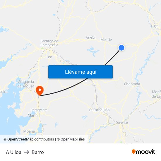 A Ulloa to Barro map