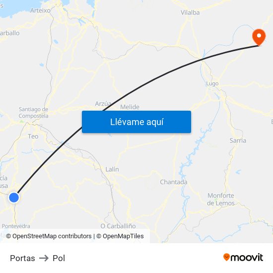 Portas to Pol map