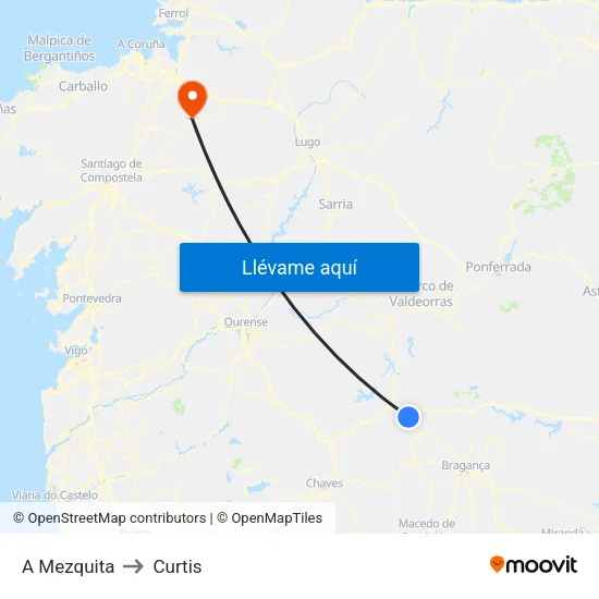 A Mezquita to Curtis map