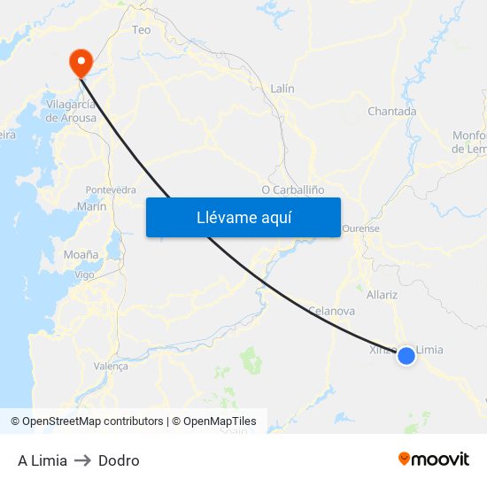 A Limia to Dodro map