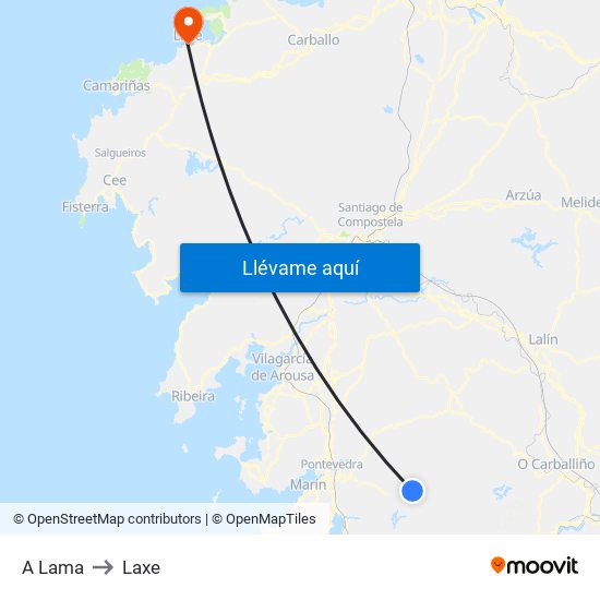 A Lama to Laxe map