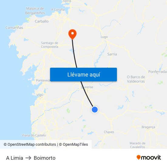 A Limia to Boimorto map