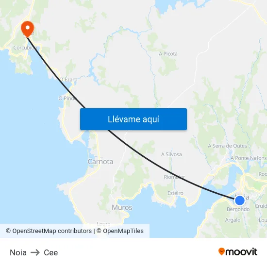 Noia to Cee map