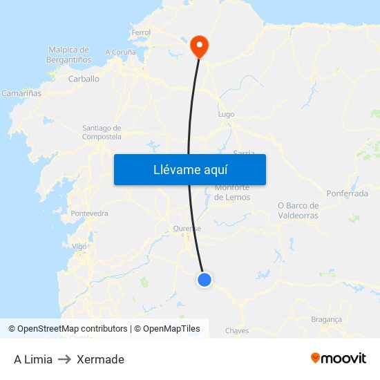 A Limia to Xermade map