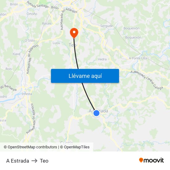 A Estrada to Teo map