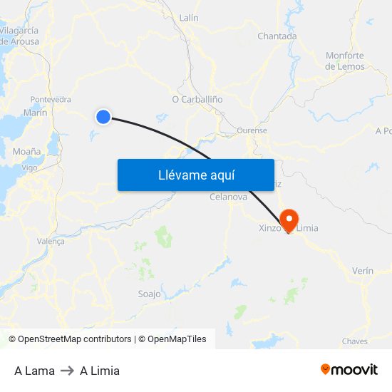 A Lama to A Limia map
