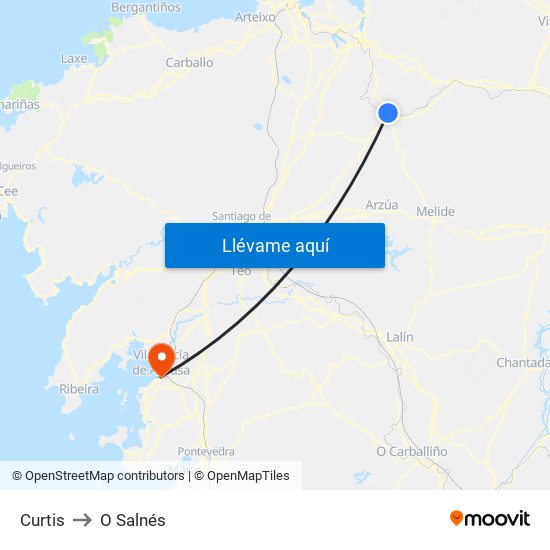 Curtis to O Salnés map