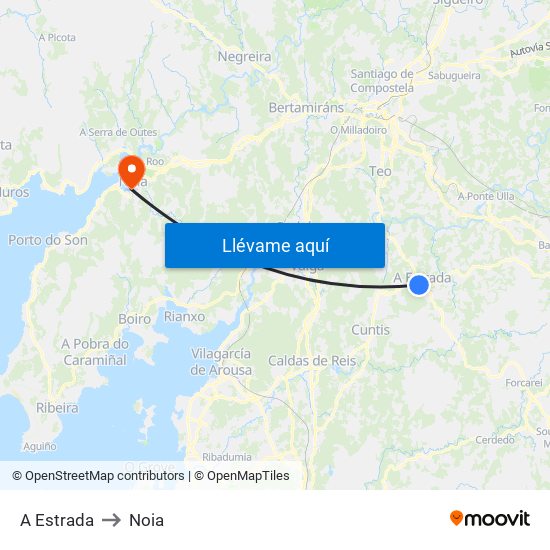 A Estrada to Noia map