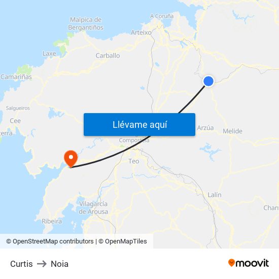 Curtis to Noia map