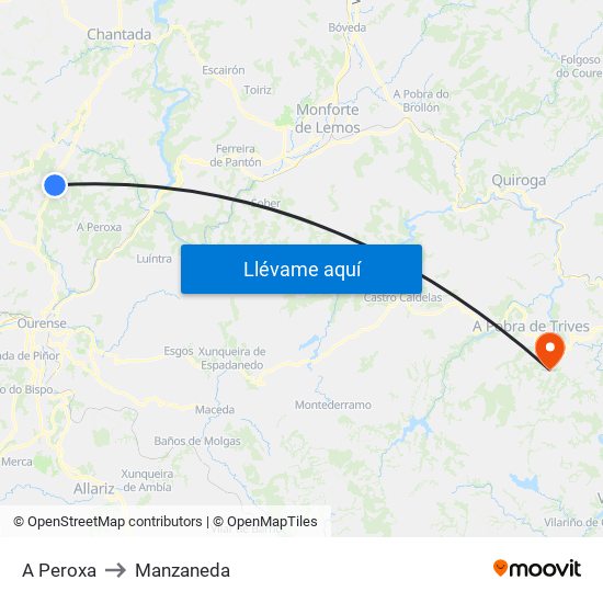A Peroxa to Manzaneda map