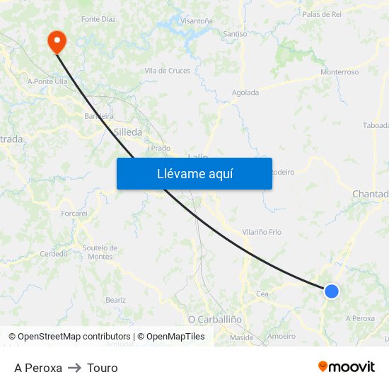 A Peroxa to Touro map