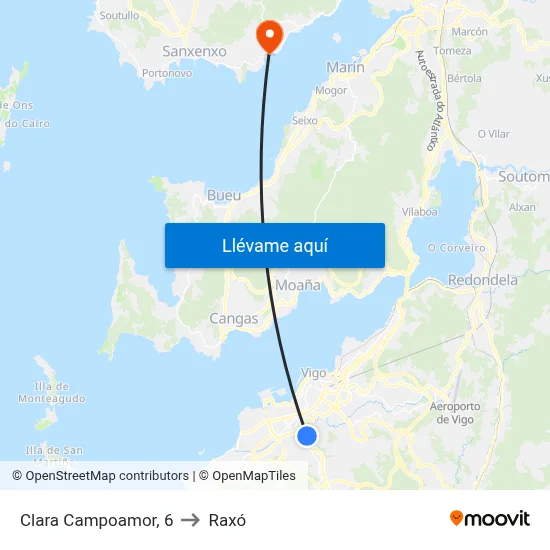 Clara Campoamor, 6 to Raxó map