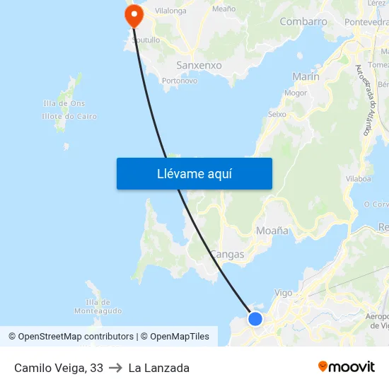 Camilo Veiga, 33 to La Lanzada map