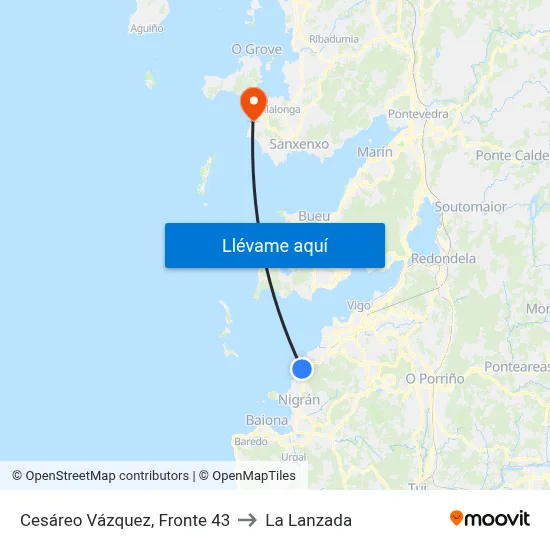 Cesáreo Vázquez, Fronte 43 to La Lanzada map