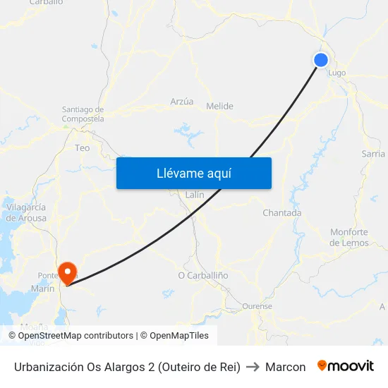 Urbanización Os Alargos 2 (Outeiro de Rei) to Marcon map