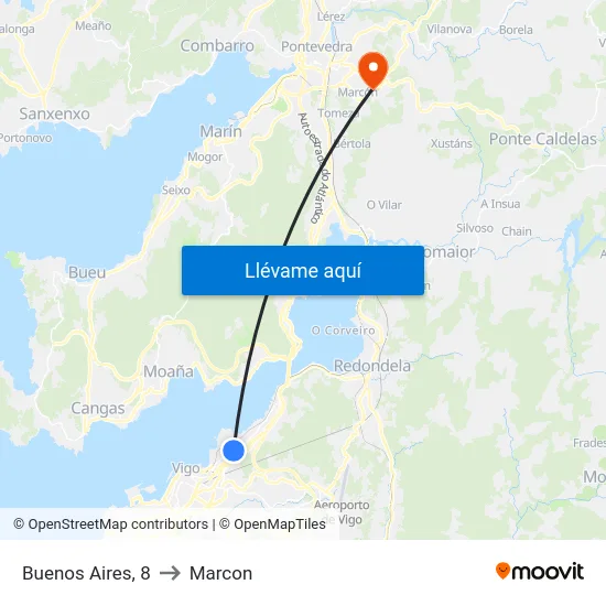 Buenos Aires, 8 to Marcon map