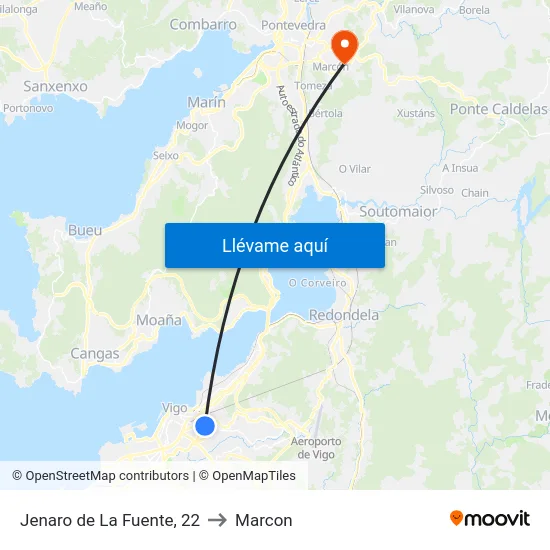 Jenaro de La Fuente, 22 to Marcon map