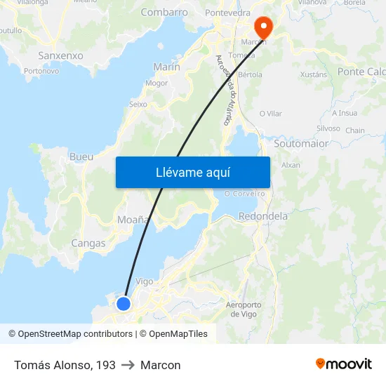 Tomás Alonso, 193 to Marcon map
